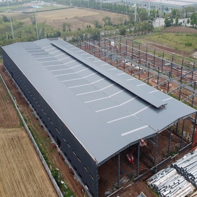 Prefabrik Çelik Makas Çatı Yapısı Atölyesi Q235B Q355B
