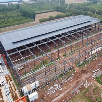 Düşük maliyetli Metal Çerçeve Prefabrik Çelik Yapı Depo