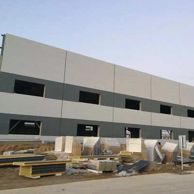 Galvanizli Çelik Yapısı H-Bölüm Çerçeveli Depo Binası