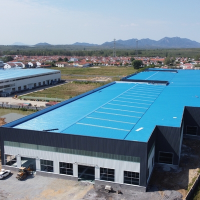 Prefab çelik atölyesi binası Q235B Q355B ASTM A36