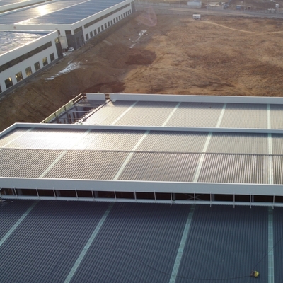 H-Bölümü kirişleri ile Prefab Çelik Yapı Atölyesi CE Sertifikalı