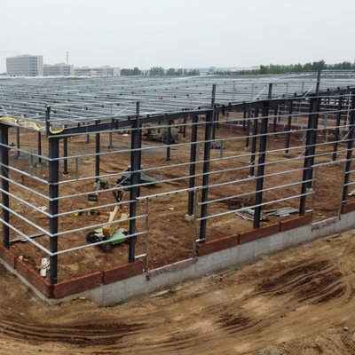 H-Kesit Kirişli ve PPGI Kaplamalı Prefabrik Çelik Yapı Deposu