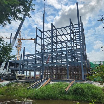 Modern Tasarımlı Prefabrik Çelik Yapı Otel Binaları Çok Katlı Çelik Binalar Tedariki