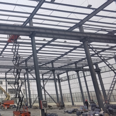 Paketleme atölyesi için büyük gölge ile çelik yapı depo