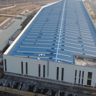 Lojistik depoları için büyük aralığı prefabrik çelik çerçeve binaları
