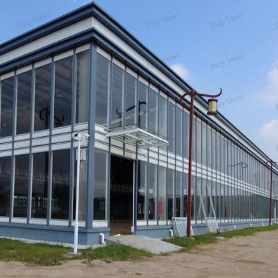 Mezzanine ile özel prefabrik çelik araç deposu