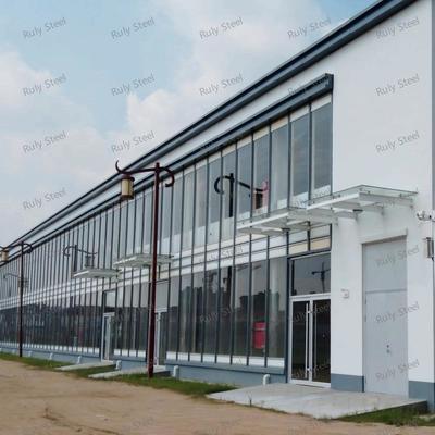 Gösteri odası ve ofis için Mezzanine ile çok fonksiyonel Çelik Yapı Depo