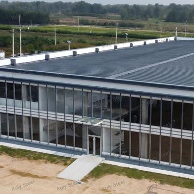 Gösteri odası ve ofis için Mezzanine ile çok fonksiyonel Çelik Yapı Depo