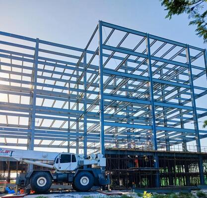 Tatil konaklamaları için prefabrik çelik yapı otel binası