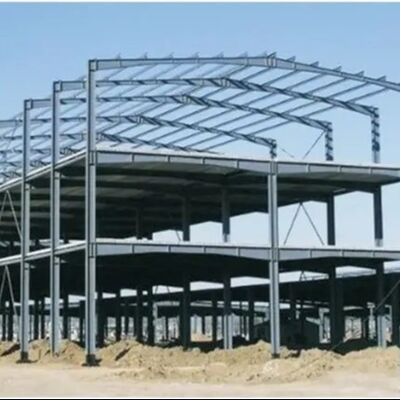 Q355B Sandviç Panelli Prefabrik Çelik Depo