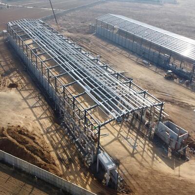 Prefabrik Çelik Ev Tavuk Kulübü Çelik Binalar Çiftlik Çelik Yapı Tavuk Evi