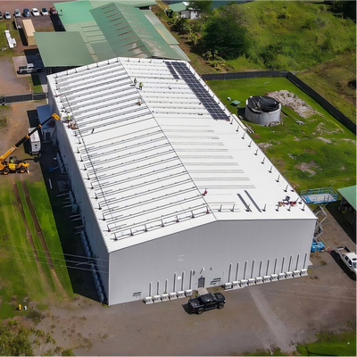 Ücretsiz Tasarım Gıda Üretim Fabrikası için Prefabrik Çelik Yapı Depo