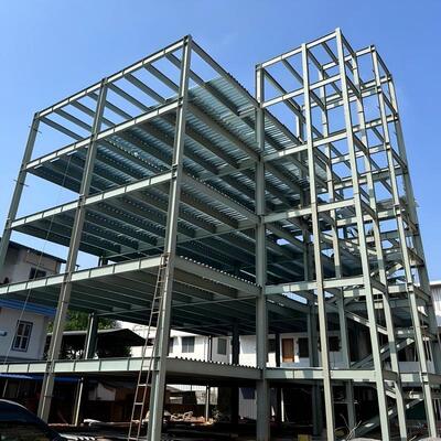 Çok katlı yüksek katlı moda tasarımı prefabrik çelik yapısı ofis binası