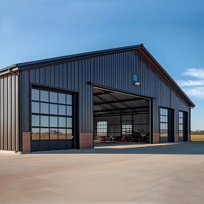 Prefabricated Steel Structure Workshop With Crane