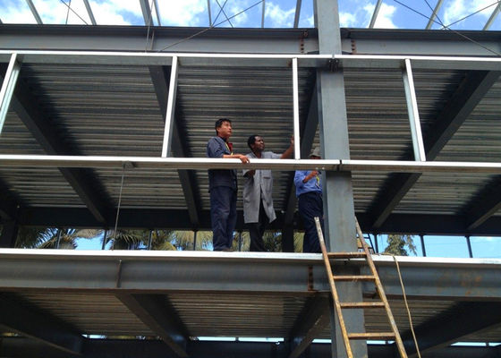 Cam perde duvarlı prefabrik çok katlı çelik ofis binası
