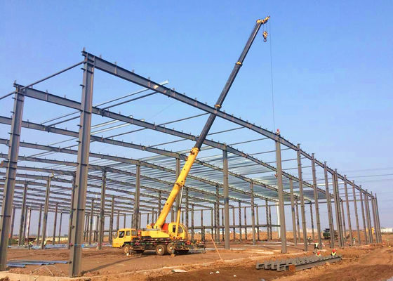 Q235B Q355B Depo Atölyesi için PEB Çelik Yapı Çerçevesi