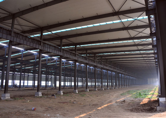 Raf Sistemleri için Prefabrik Çelik H Kirişli Depo Yapısı