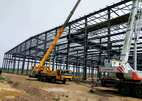 Raf Sistemleri için Prefabrik Çelik H Kirişli Depo Yapısı