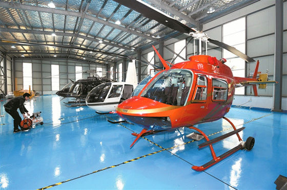Cam Yünü İzolasyonlu Çelik Konstrüksiyon Helikopter Hangarı