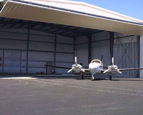 Temizlik için prefabrik çelik uçak hangarı Q235B Q355B