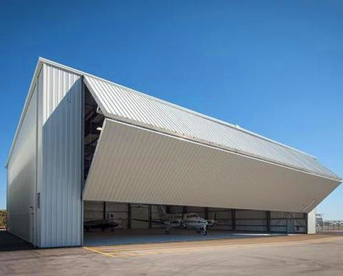 Temizlik için prefabrik çelik uçak hangarı Q235B Q355B
