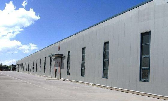 Alüminize çinko kaplama ile yalıtımlı prefabrik çelik depo