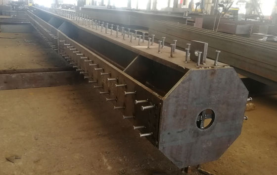 Sıcak Daldırma Galvanizli Prefabrik Çelik Yapı Çapraz Kolon