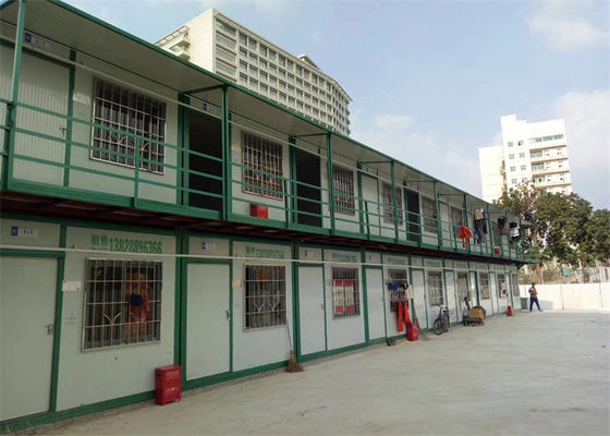 Galvanize yapılı taşınabilir prefabrik konteyner yatak odası