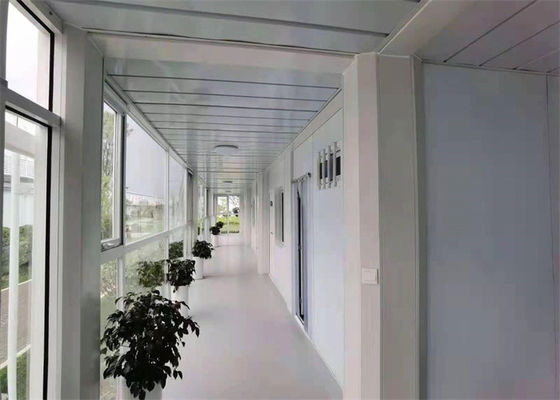 Galvanizli Hafif Yapı Prefabrik Konteyner Ev, Cam Yünü Panelli