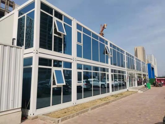 Galvanizli Prefabrik Konteyner Ev, Cam Yünü Panellerle