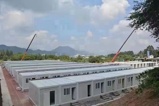 Galvanizli Çelik Prefabrik Konteyner Ev, Cam Yünü Panellerle
