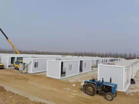 Galvanizli Çelik Prefabrik Konteyner Ev, Cam Yünü Panellerle