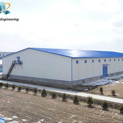Güvenli ve bina çözümleri için mükemmel sertlik ve sismik direnci sağlayan prefabrik çelik yapı depo